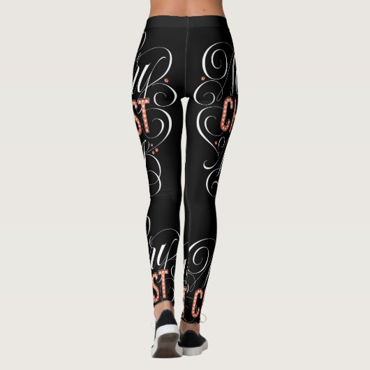 Vrolijk Kerstmis Religieuze Rode Marquee Lights Leggings (Achterkant)