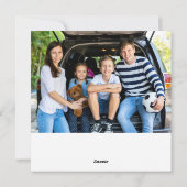 Vrolijk Kerstmis rendier familie foto Feestdagenkaart (Achterkant)