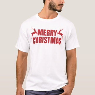 Vrolijk Kerstmis Rendier Grappig Kerstman Familie T-shirt