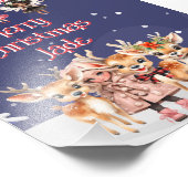 Vrolijk Kerstmis Rendier Peppermint Fairy w / Naam Foto Afdruk (Hoek)