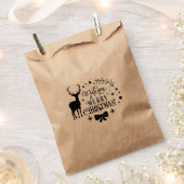 VROLIJK KERSTMIS Rendier Vakantie Favor Treat Bedankzakje (Geknipt)