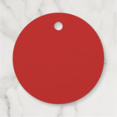 Vrolijk Kerstmis retro script vakantie Bedankjes Labels (Achterkant)