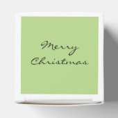 Vrolijk Kerstmis retro stijl Bedankdoosjes (Bovenkant)