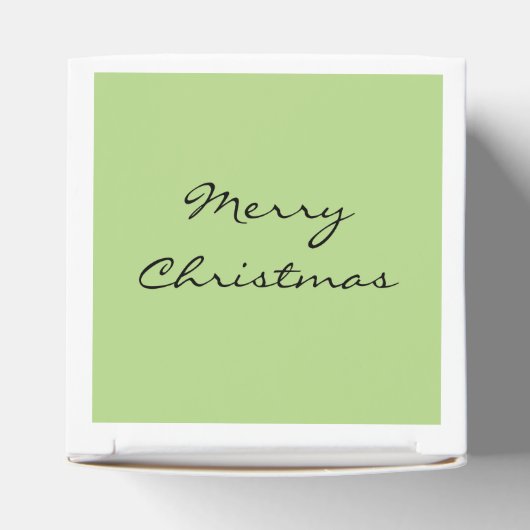 Vrolijk Kerstmis retro stijl Bedankdoosjes (Bovenkant)