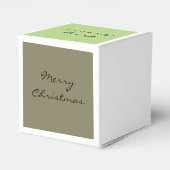 Vrolijk Kerstmis retro stijl Bedankdoosjes (Achterkant)