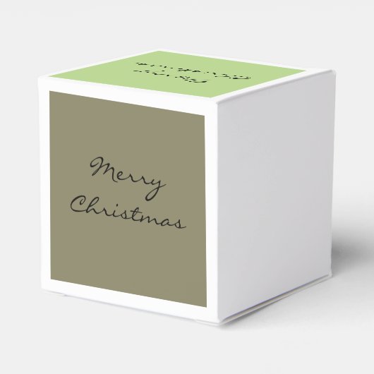 Vrolijk Kerstmis retro stijl Bedankdoosjes (Achterkant)