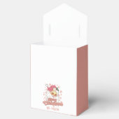 Vrolijk Kerstmis Retro Typografie Santa Roze Pet Bedankdoosjes (Geopend)