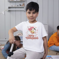 Vrolijk Kerstmis Retro Typografie Santa Roze Pet