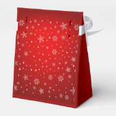 Vrolijk Kerstmis Rode Feestelijke Geschenkdoos Bedankdoosjes (Achterkant)