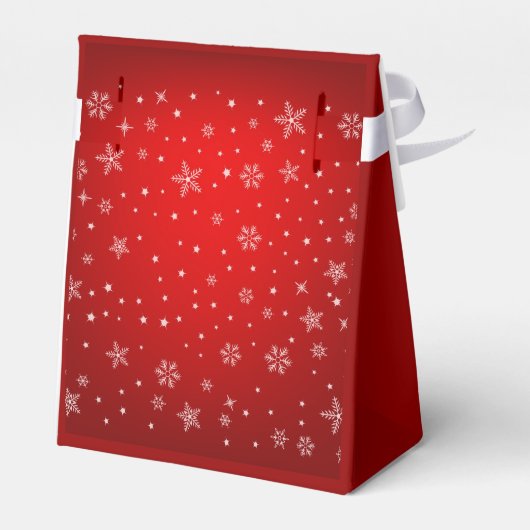 Vrolijk Kerstmis Rode Feestelijke Geschenkdoos Bedankdoosjes (Achterkant)