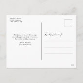 Vrolijk Kerstmis Rode Foto Collage Briefkaart (Achterkant)