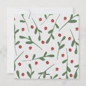 Vrolijk Kerstmis Rode Kardinalen op Venster takken Feestdagenkaart (Achterkant)