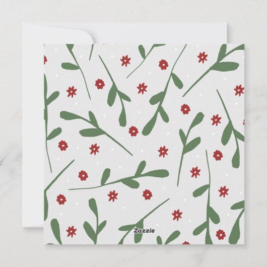 Vrolijk Kerstmis Rode Kardinalen op Venster takken Feestdagenkaart (Achterkant)