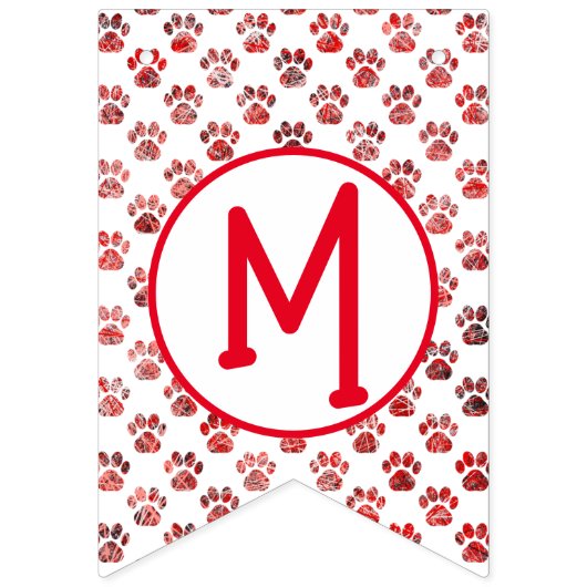 Vrolijk Kerstmis Rode Poot Silhouet w / 2 afbeeldi Vlaggetjes (Tweede vlag)