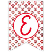 Vrolijk Kerstmis Rode Poot Silhouet w / 2 afbeeldi Vlaggetjes (Derde vlag)