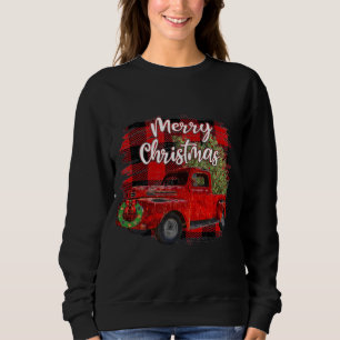 Vrolijk Kerstmis Rode Vrachtwagen Buffel Plaid Ker Trui