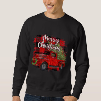 Vrolijk Kerstmis Rode Vrachtwagen Buffel Plaid Ker Trui