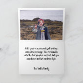 Vrolijk Kerstmis Rood en Zwart Buffel Plaid Texas Feestdagen Kaart (Binnen)