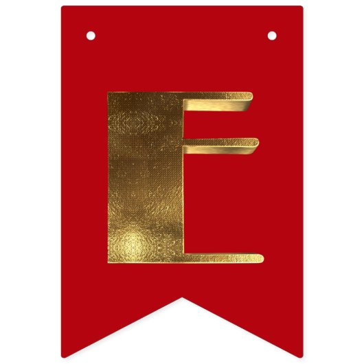 Vrolijk Kerstmis Rood Groen Gouden Tekst Typografi Vlaggetjes (Derde vlag)