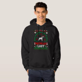 Vrolijk Kerstmis Rottweiler Lady Ugly Sweater Fitt (Voorkant volledig)