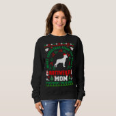 Vrolijk Kerstmis Rottweiler Moeder Lelijk Sweater  (Voorkant volledig)