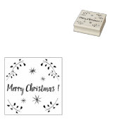 Vrolijk Kerstmis rubberstempel, Kerstmis Rubberstempel (Gestempeld)
