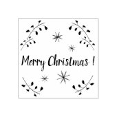 Vrolijk Kerstmis rubberstempel, Kerstmis Rubberstempel (Afrduk)