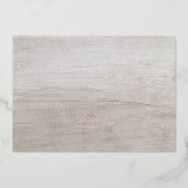 Vrolijk Kerstmis Rustiek Script 2 Foto Goud Folie Feestdagenkaart (Achterkant)