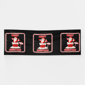 Vrolijk Kerstmis Santa Collectie 4x12 Vinyl Banner (Horizontaal)