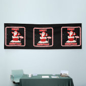 Vrolijk Kerstmis Santa Collectie 4x12 Vinyl Banner (Beurs)