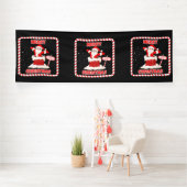 Vrolijk Kerstmis Santa Collectie 4x12 Vinyl Banner (Insitu)