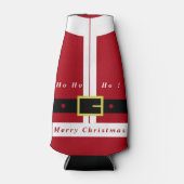 Vrolijk Kerstmis Santa Fles Cooler Grappig cadeau (Voorkant)