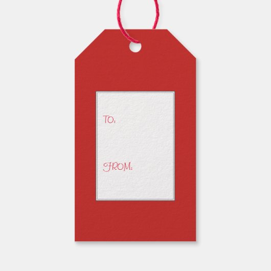 Vrolijk Kerstmis Santa Hat Whimsical Beach Scène Cadeaulabel (Achterkant)