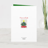 Vrolijk Kerstmis Santa Noordpool Feestdagen Kaart (Achterkant)