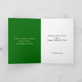 Vrolijk Kerstmis Santa Noordpool Feestdagen Kaart (Binnen)