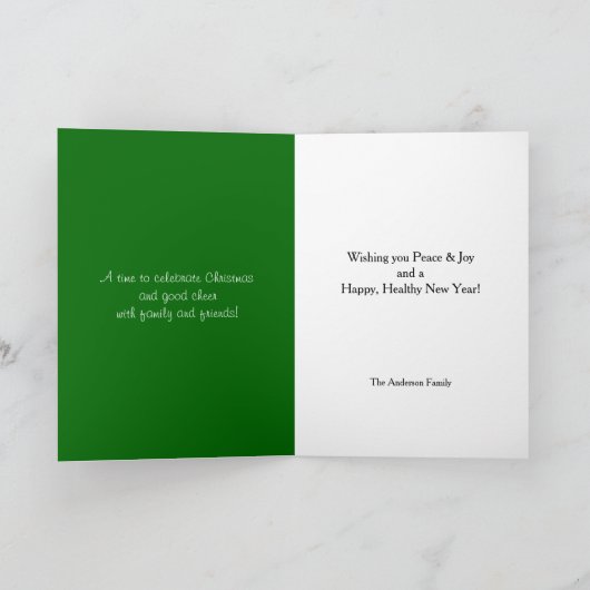 Vrolijk Kerstmis Santa Noordpool Feestdagen Kaart (Binnen)