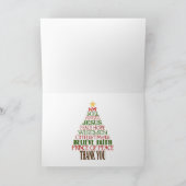 Vrolijk Kerstmis Santa Tooth Feestdagen Kaart (Binnen)