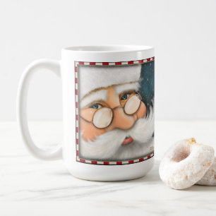 Vrolijk Kerstmis Santa Vakantie Koffie Mok