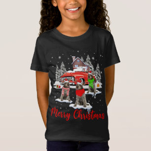 Vrolijk Kerstmis Santa Wirehaired Pointing Griffon T-shirt