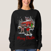 Vrolijk Kerstmis Santa Wirehaired Pointing Griffon