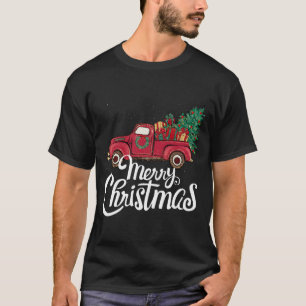 Vrolijk Kerstmis schattig Kerstboom Truck T-shirt