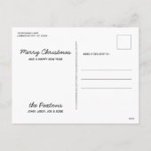 Vrolijk Kerstmis Schattige Santa Dog Labrador Feestdagenkaart (Achterkant)