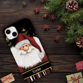 Vrolijk Kerstmis Schattige Santa Red Inspirivity N Case-Mate iPhone Case