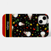 Vrolijk Kerstmis Schattigee Sneeuwman Inspirivity  Case-Mate iPhone Case (Achterkant (horizontaal))