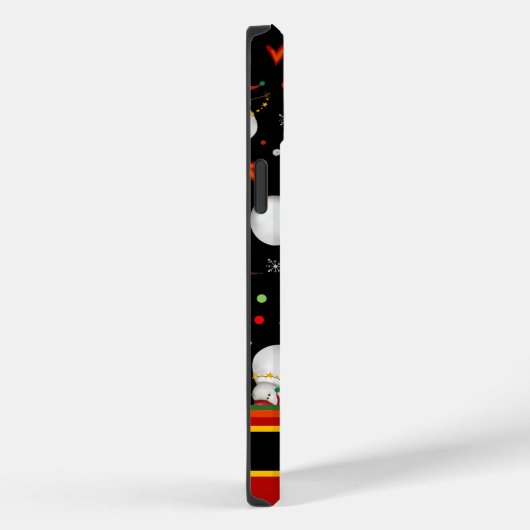 Vrolijk Kerstmis Schattigee Sneeuwman Inspirivity  Case-Mate iPhone Case (Achterkant / Rechts)