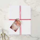 Vrolijk Kerstmis Sint Portret Cadeaulabel (Met Touw)