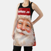 Vrolijk Kerstmis Sint Portret Schort (Insitu)