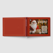 Vrolijk Kerstmis Sinterklaas Business Logo Custom Gastenboek (Volledig)