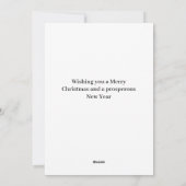 Vrolijk Kerstmis Sinterklaas Flat Feestdagenkaart (Achterkant)