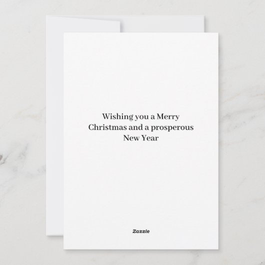 Vrolijk Kerstmis Sinterklaas Flat Feestdagenkaart (Achterkant)